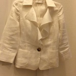 Valentino cream-whitish linen jacket